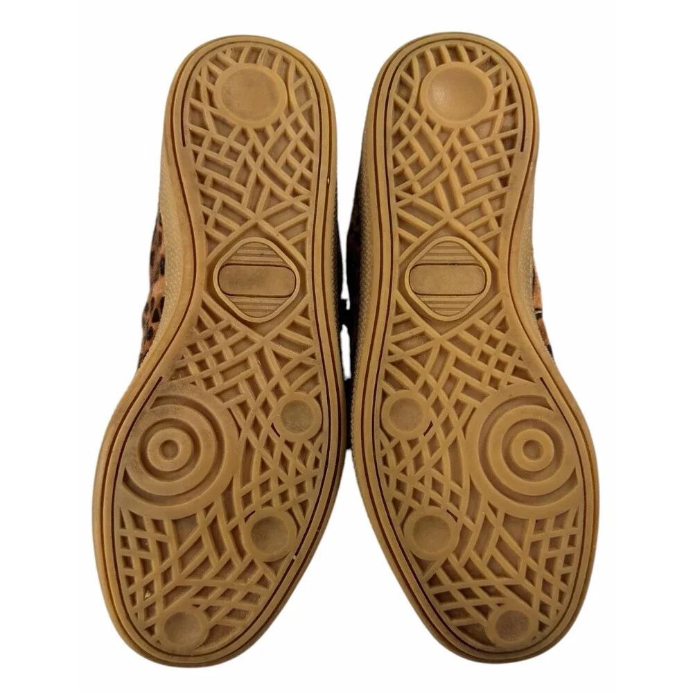 Camila Coelho Bastion Leopard Sneaker Sz 9.5 Tripple Strap Gum Sole - Picture 6 of 10